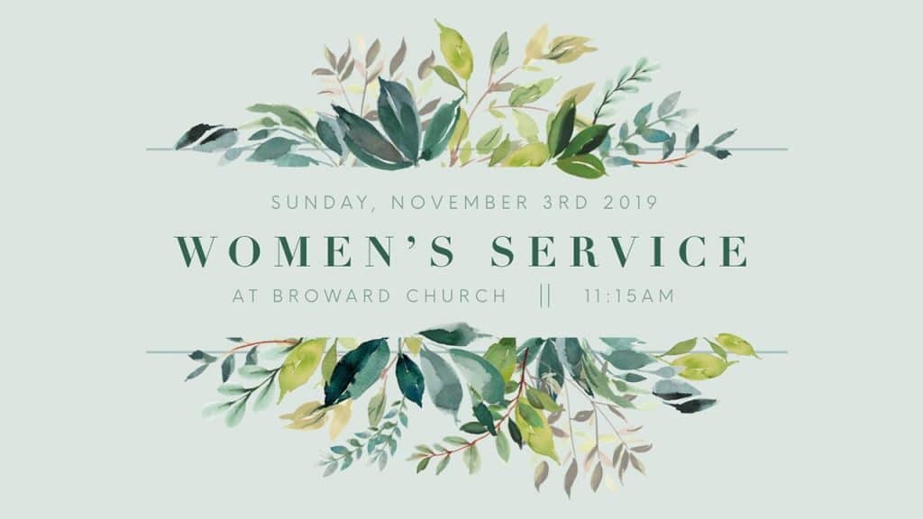 Women’s Service 2019